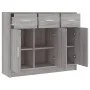 Aparador madera de ingeniería gris Sonoma 91x28x75 cm de vidaXL, Aparadores - Ref: Foro24-823014, Precio: 103,26 €, Descuento: %