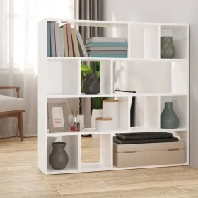 Estantería/divisor de espacios blanco brillo 105x24x102 cm by vidaXL, Room dividers - Ref: Foro24-823247, Price: 82,67 €, Dis...