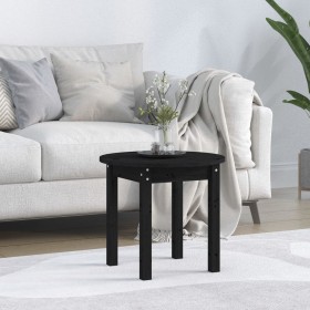 Mesa de centro madera maciza de pino negro Ø 45x40 cm en Mesas de centro | Comprar online en Foru.es