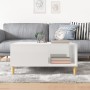 Mesa de centro madera contrachapada blanco brillo 80x80x36,5 cm de vidaXL, Mesas de centro - Ref: Foro24-821094, Precio: 52,6...