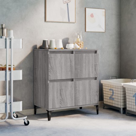 Aparador de madera contrachapada gris Sonoma 60x35x70 cm de vidaXL, Aparadores - Ref: Foro24-821170, Precio: 80,67 €, Descuen...