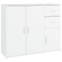 Aparador de madera contrachapada blanco 91x29,5x75 cm de vidaXL, Aparadores - Ref: Foro24-823269, Precio: 92,47 €, Descuento: %