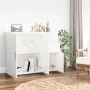 Aparador de madera contrachapada blanco 91x29,5x75 cm de vidaXL, Aparadores - Ref: Foro24-823269, Precio: 91,33 €, Descuento: %