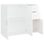 Aparador de madera contrachapada blanco 91x29,5x75 cm de vidaXL, Aparadores - Ref: Foro24-823269, Precio: 92,47 €, Descuento: %