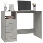 Escritorio con cajones contrachapada gris hormigón 102x50x76 cm de vidaXL, Escritorios - Ref: Foro24-823036, Precio: 100,54 €...