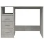 Escritorio con cajones contrachapada gris hormigón 102x50x76 cm de vidaXL, Escritorios - Ref: Foro24-823036, Precio: 98,05 €,...