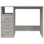 Escritorio con cajones contrachapada gris hormigón 102x50x76 cm de vidaXL, Escritorios - Ref: Foro24-823036, Precio: 100,54 €...
