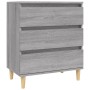 Aparador de madera contrachapada gris Sonoma 60x35x70 cm de vidaXL, Aparadores - Ref: Foro24-823046, Precio: 61,18 €, Descuen...