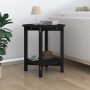 Mesa de centro de madera maciza de pino negro Ø55x60 cm en Mesas de centro | Comprar online en Foru.es