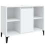 Armario para lavabo madera contrachapada blanco 80x33x60 cm de vidaXL, Tocadores de baño - Ref: Foro24-821292, Precio: 55,15 ...