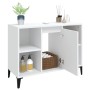 Armario para lavabo madera contrachapada blanco 80x33x60 cm de vidaXL, Tocadores de baño - Ref: Foro24-821292, Precio: 55,15 ...