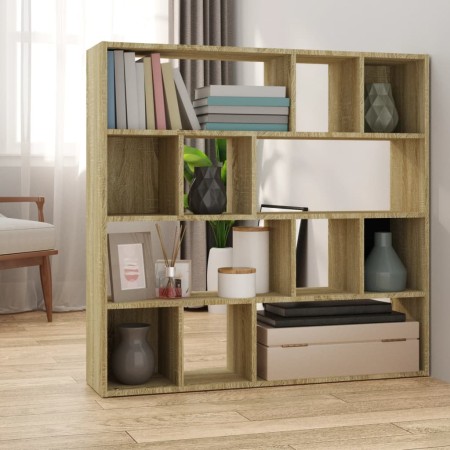 Estantería/divisor de espacios roble Sonoma 105x24x102 cm de vidaXL, Divisores de ambientes - Ref: Foro24-823248, Precio: 84,...