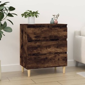 Aparador madera contrachapada color roble ahumado 60x35x70 cm de vidaXL, Aparadores - Ref: Foro24-823045, Precio: 57,11 €, De...