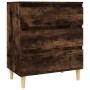 Aparador madera contrachapada color roble ahumado 60x35x70 cm de vidaXL, Aparadores - Ref: Foro24-823045, Precio: 57,11 €, De...
