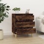 Aparador madera contrachapada color roble ahumado 60x35x70 cm de vidaXL, Aparadores - Ref: Foro24-823045, Precio: 57,11 €, De...