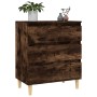 Aparador madera contrachapada color roble ahumado 60x35x70 cm de vidaXL, Aparadores - Ref: Foro24-823045, Precio: 57,11 €, De...