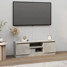 Mueble de TV con puerta gris hormigón 102x30x36 cm de vidaXL, Muebles TV - Ref: Foro24-823354, Precio: 59,39 €, Descuento: %