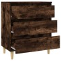Aparador madera contrachapada color roble ahumado 60x35x70 cm de vidaXL, Aparadores - Ref: Foro24-823045, Precio: 57,11 €, De...