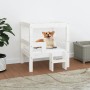 Cama para perros madera maciza de pino blanco 55,5x53,5x60 cm en Camas para perros | Comprar online en Foru.es