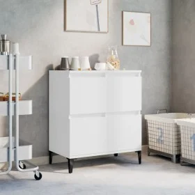 Aparador de madera contrachapada blanco 60x35x70 cm de vidaXL, Aparadores - Ref: Foro24-821164, Precio: 57,28 €, Descuento: %