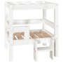 Cama para perros madera maciza de pino blanco 55,5x53,5x60 cm en Camas para perros | Comprar online en Foru.es