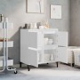 Aparador de madera contrachapada blanco 60x35x70 cm de vidaXL, Aparadores - Ref: Foro24-821164, Precio: 58,03 €, Descuento: %