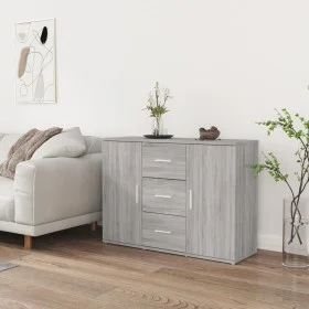 Aparador de madera contrachapada gris Sonoma 91x29,5x65 cm de vidaXL, Aparadores - Ref: Foro24-823348, Precio: 97,82 €, Descu...
