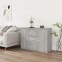 Aparador de madera contrachapada gris Sonoma 91x29,5x65 cm de vidaXL, Aparadores - Ref: Foro24-823348, Precio: 97,82 €, Descu...