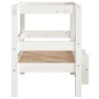 Cama para perros madera maciza de pino blanco 55,5x53,5x60 cm en Camas para perros | Comprar online en Foru.es