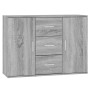 Aparador de madera contrachapada gris Sonoma 91x29,5x65 cm de vidaXL, Aparadores - Ref: Foro24-823348, Precio: 90,87 €, Descu...