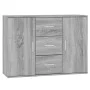 Aparador de madera contrachapada gris Sonoma 91x29,5x65 cm de vidaXL, Aparadores - Ref: Foro24-823348, Precio: 97,82 €, Descu...
