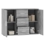 Aparador de madera contrachapada gris Sonoma 91x29,5x65 cm de vidaXL, Aparadores - Ref: Foro24-823348, Precio: 90,87 €, Descu...