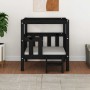 Cama para perros madera maciza de pino negro 65,5x50,5x70 cm en Camas para perros | Comprar online en Foru.es