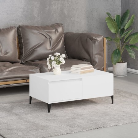 Mesa de centro madera contrachapada blanco 90x50x36,5 cm de vidaXL, Mesas de centro - Ref: Foro24-821116, Precio: 67,14 €, De...