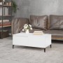 Mesa de centro madera contrachapada blanco 90x50x36,5 cm de vidaXL, Mesas de centro - Ref: Foro24-821116, Precio: 67,14 €, De...
