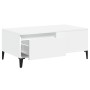 Mesa de centro madera contrachapada blanco 90x50x36,5 cm de vidaXL, Mesas de centro - Ref: Foro24-821116, Precio: 67,14 €, De...
