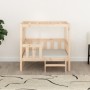 Cama para perros madera maciza de pino 95,5x73,5x90 cm en Camas para perros | Comprar online en Foru.es