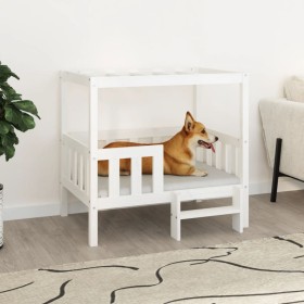 Cama para perros madera maciza de pino blanco 95,5x73,5x900 cm en Camas para perros | Comprar online en Foru.es