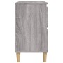Armario de lavabo madera contrachapada gris Sonoma 80x33x60 cm de vidaXL, Tocadores de baño - Ref: Foro24-821274, Precio: 91,...