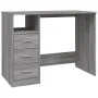 Escritorio con cajones contrachapada gris Sonoma 102x50x76 cm de vidaXL, Escritorios - Ref: Foro24-823038, Precio: 92,98 €, D...
