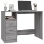 Escritorio con cajones contrachapada gris Sonoma 102x50x76 cm de vidaXL, Escritorios - Ref: Foro24-823038, Precio: 92,98 €, D...