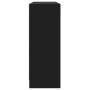 Aparador de madera de ingeniería negro 91x28x75 cm de vidaXL, Aparadores - Ref: Foro24-823009, Precio: 119,89 €, Descuento: %