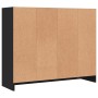 Aparador de madera de ingeniería negro 91x28x75 cm de vidaXL, Aparadores - Ref: Foro24-823009, Precio: 119,89 €, Descuento: %