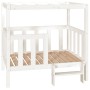 Cama para perros madera maciza de pino blanco 105,5x83,5x100 cm en Camas para perros | Comprar online en Foru.es