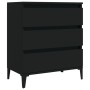 Aparador de madera contrachapada negro 60x35x70 cm de vidaXL, Aparadores - Ref: Foro24-823049, Precio: 65,92 €, Descuento: %