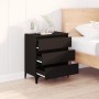 Aparador de madera contrachapada negro 60x35x70 cm de vidaXL, Aparadores - Ref: Foro24-823049, Precio: 65,92 €, Descuento: %