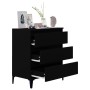 Aparador de madera contrachapada negro 60x35x70 cm de vidaXL, Aparadores - Ref: Foro24-823049, Precio: 65,92 €, Descuento: %