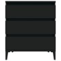 Aparador de madera contrachapada negro 60x35x70 cm de vidaXL, Aparadores - Ref: Foro24-823049, Precio: 65,92 €, Descuento: %