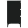 Aparador de madera contrachapada negro 60x35x70 cm de vidaXL, Aparadores - Ref: Foro24-823049, Precio: 65,92 €, Descuento: %