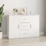 Aparador de madera contrachapada blanca 91x29,5x65 cm de vidaXL, Aparadores - Ref: Foro24-823342, Precio: 100,45 €, Descuento: %
